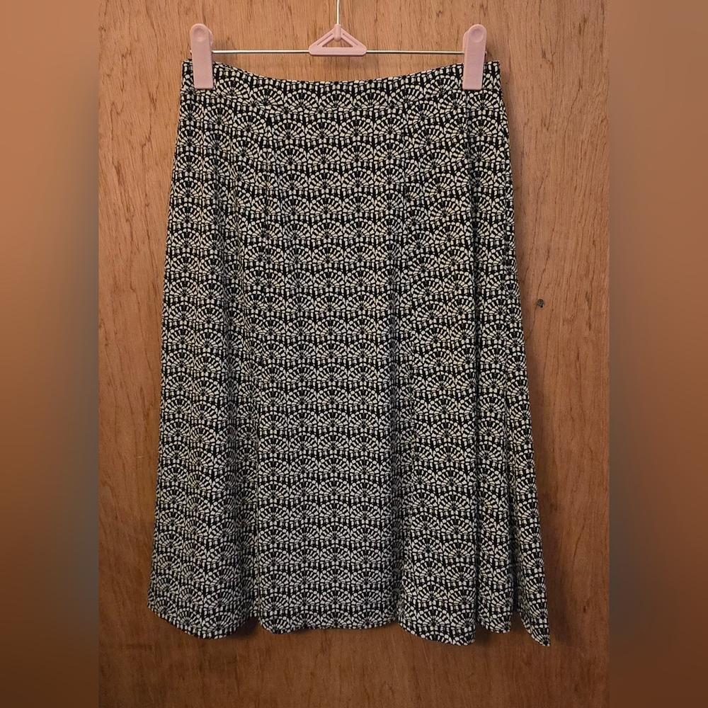 Liz Claiborne Geometric A-Line Skirt Office Classic | XL - Picture 2 of 9